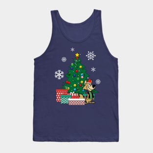 Ding A Ling Wolf Around The Christmas Tree Tank Top